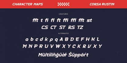 Corsa Rustin Font Poster 15