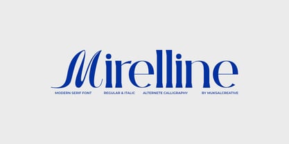 Mirelline Font Poster 1