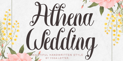Athena Wedding Font Poster 1