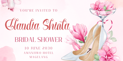 Athena Wedding Font Poster 7