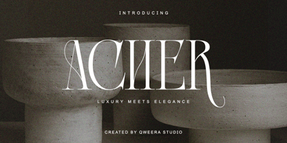Acher Font Poster 1