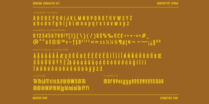 Brinema Font Poster 15