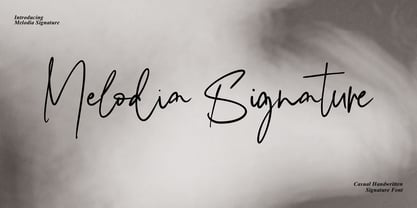 Melodia Signature Font Poster 1