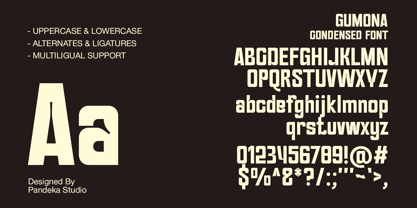 Gumona Font Poster 9
