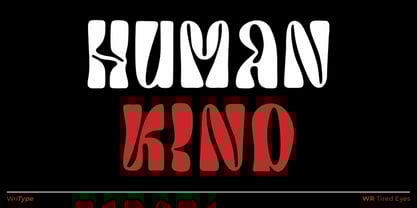 WR Tired Eyes Font Poster 7