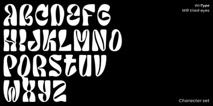 WR Tired Eyes Font Poster 4