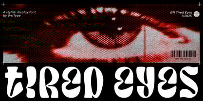 WR Tired Eyes Font Poster 1