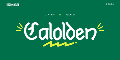 MO Calolden Font Poster 1