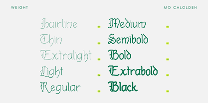 MO Calolden Font Poster 2