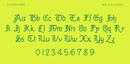 MO Calolden Font Poster 3