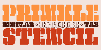 Prinkle Stencil Font Poster 1