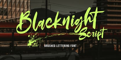 Blacknight Script Font Poster 1