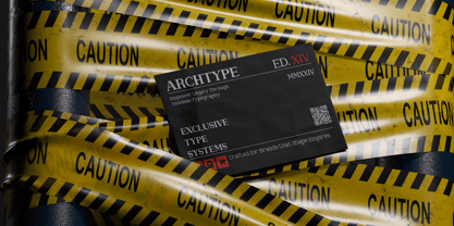 Valtherion Font Poster 2