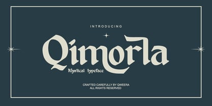 Qimorla Font Poster 1