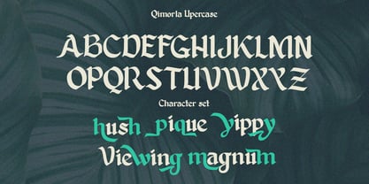 Qimorla Font Poster 8