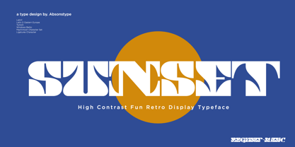 Sunseta Font Poster 1