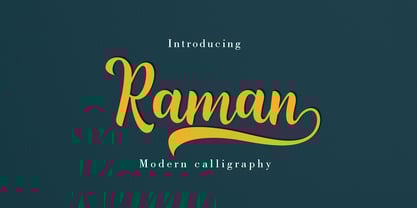 Raman Font Poster 1