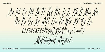 Aloniah Font Poster 13