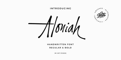 Aloniah Font Poster 1