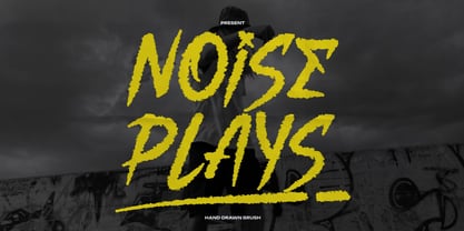 Noise Plays Font Poster 1