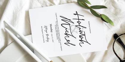 Mishelli Signature Font Poster 2