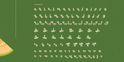 Jungle Melon Font Poster 15