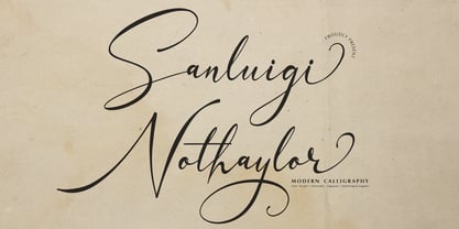Sanluigi Nothaylor Font Poster 1