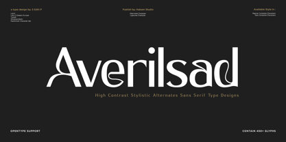 Averilsad Font Poster 1