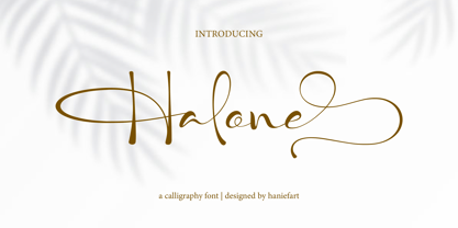 Halone Font Poster 1