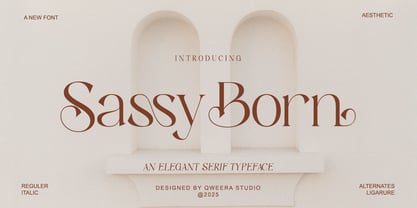 Sassy Born Font Poster 1
