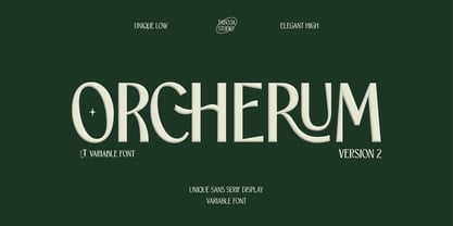 TBJ Orcherum II Font Poster 1