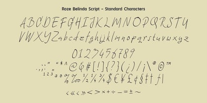 Roze Belinda Font Poster 15