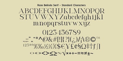 Roze Belinda Font Poster 14