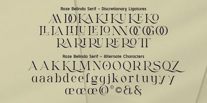Roze Belinda Font Poster 13