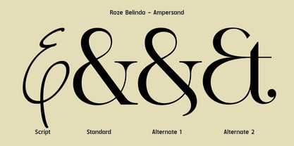 Roze Belinda Font Poster 12