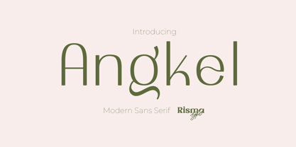 Angkel Font Poster 1