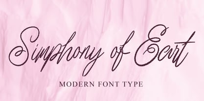 Simphony of Earth Font Poster 1