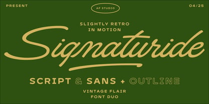 Signaturide Font Poster 1