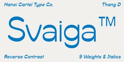 Svaiga Font Poster 1