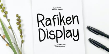 Rafiken Display Font Poster 1