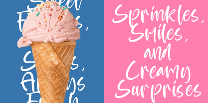 Apricot Bubbles Font Poster 3