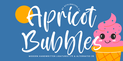 Apricot Bubbles Font Poster 1