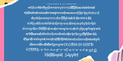 Apricot Bubbles Font Poster 15
