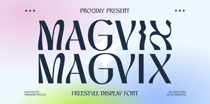 Magvix Font Poster 1