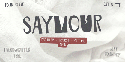 Saymour Font Poster 1