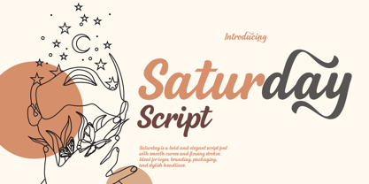 Saturday script Font Poster 1