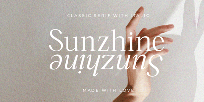 Sunzhine Serif Font Poster 1