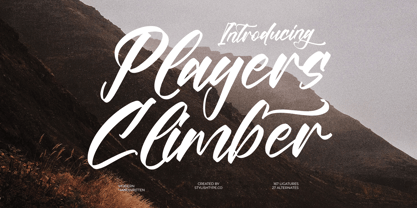 Players Climber Font Poster 1
