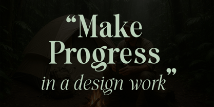 Evolve Early Font Poster 3