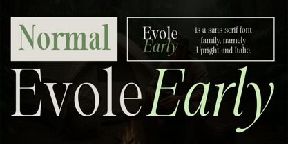 Evolve Early Font Poster 1